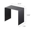 Yamazaki Storage Box Over Rack, Set of 2, Black, Approx. W31 X D20 X H28cm, Tower Storage Shelf, 5038