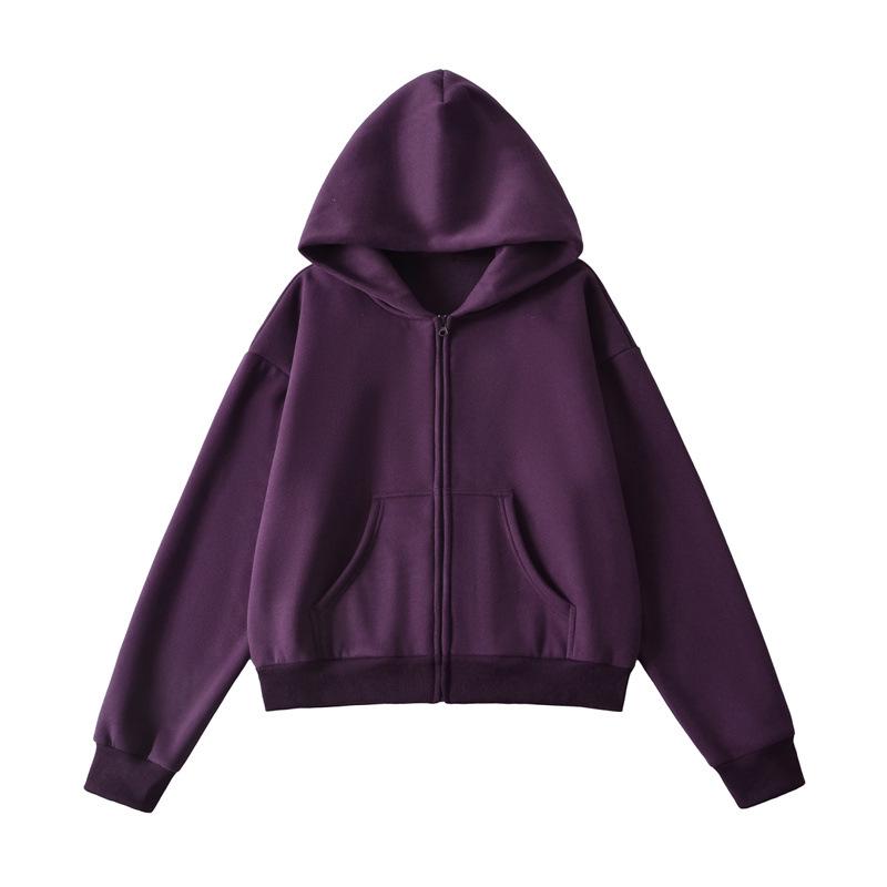 Women's Pink Sportswear Set: Round Neck Long Sleeve T-Shirt, Hooded Sweatshirt Jacket, and Wide Leg Sweatpants