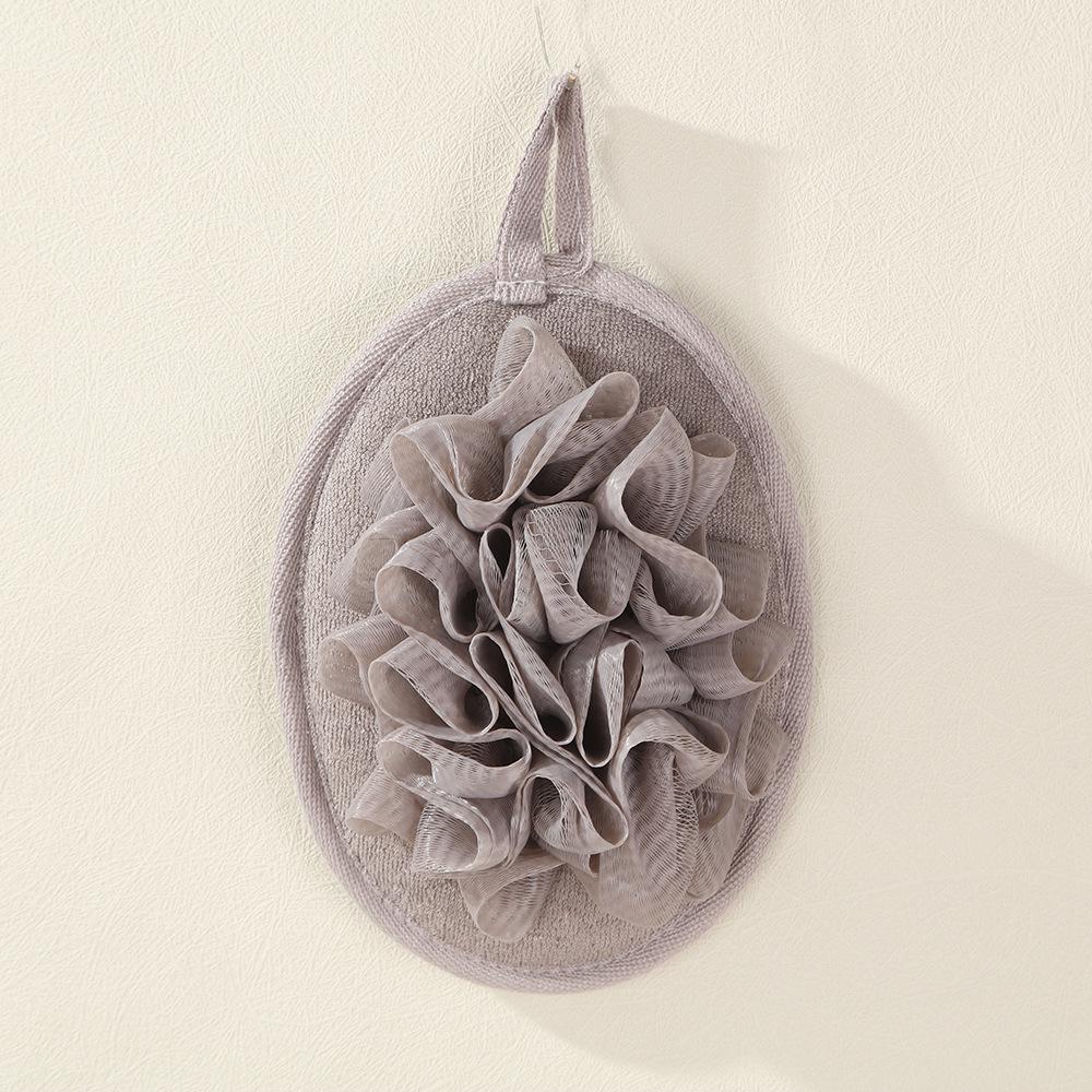 Summer Loofah Bath Scrubber Slices: Cotton & Linen Back Scrubber with Dotted Design