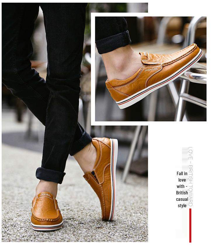 Sapatos Mocassins de Couro Masculinos Plus Size - Sapatos Formais e Casuais para Escritório.