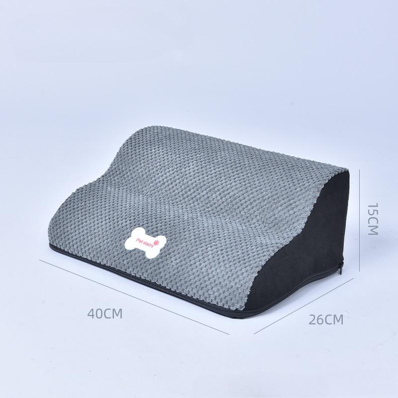 

Dual-Layer Anti-Slip Pet Ramp – Soft Steps for Small Dogs,Safe Up &Down Sofa Bed,Compact Design with Removable Cover & Firm Base