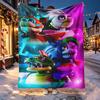 Five Nights At Freddy's Pattern Blanket for Home Decoration, Bed, Sofa, Car Travel, Camping, Suitable for All Seasons, Birthday Christmas Gift