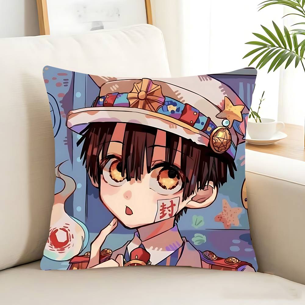 

Чехол для подушки Туалетный мальчик Ханако-кун Съемный Моющийся Чехол для подушки – Всесезонный Мягкий Лен 12x12in 30x30cm