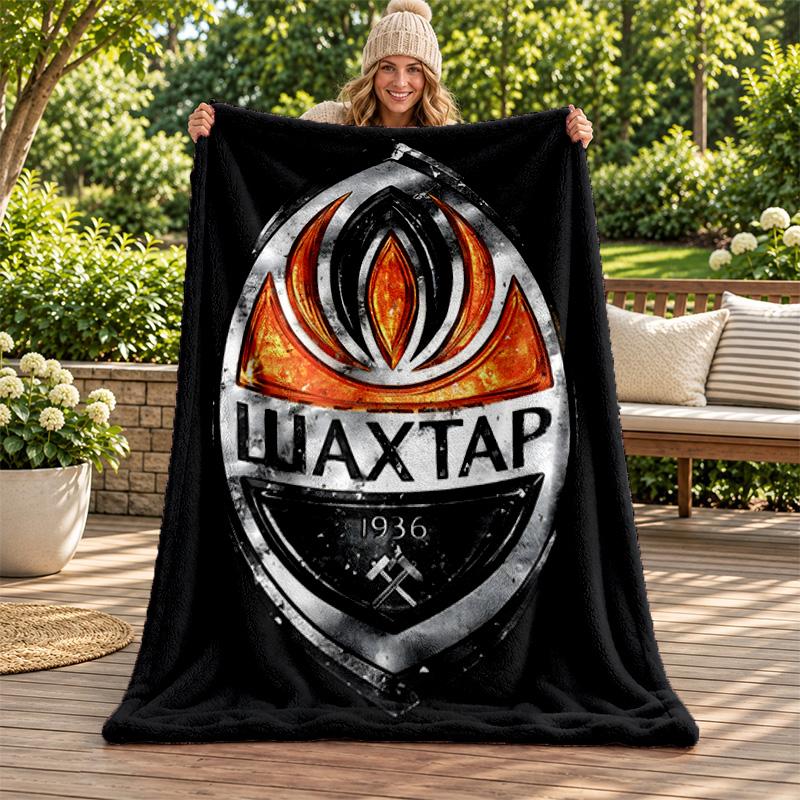 FC Shakhtar Donetsk blanket Flannel Blanket Soft Cozy Plush Throw for Sofa Bed Lightweight Home Decoration Gifts for Christmas various holidays