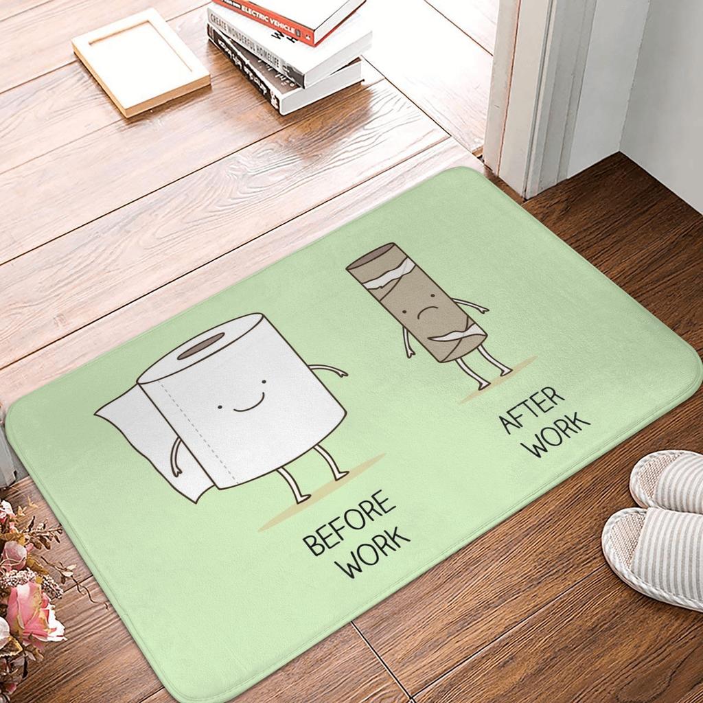 Going To The Toilet Doormat Mat Anti-Slip  Kitchen Bath Toilet Rug Carpet 40*60cm
