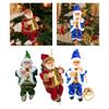 Electric Santa Climbing Rope Plush Doll Christmas Decoration Figurine for Mantel