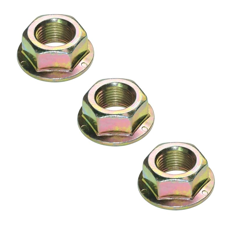 Spindle Blade Nuts Of Hex Flanged, 5/8"-18 Thread.Replaces 712-0417, 753-05549, 912-0417A For Cub Cadet,Zero Turn Mower RZT50, MTD, White, Toro, Troy