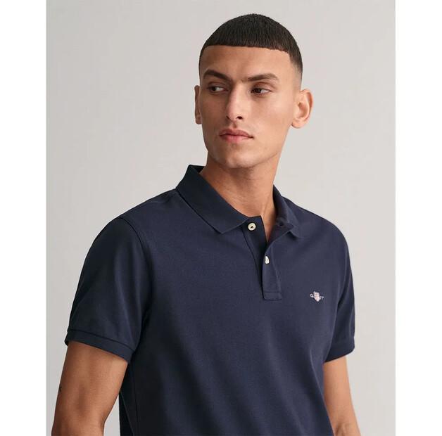 Gant Slim Shield поло с короткими рукавами