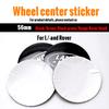4pcs 56mm Car Wheel Center Hubcap Sticker Auto Tire Hub Cap Decor Decal For Land Rover SVR Range Rover L322 L405 Sport Discovery XS1