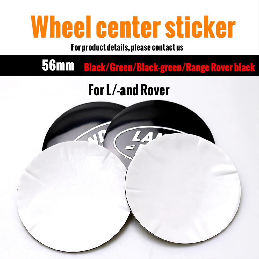 4pcs 56mm Car Wheel Center Hubcap Sticker Auto Tire Hub Cap Decor Decal For Land Rover SVR Range Rover L322 L405 Sport Discovery XS1