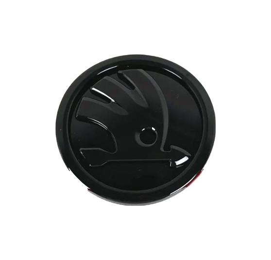 AHUQ1 80/90mm Car Front Rear Custom Emblem Stickers Accessory For Skoda Octavia Fabia Rapid Superb Yeti Enyaq Kodiaq Kamiq Karoq Scala