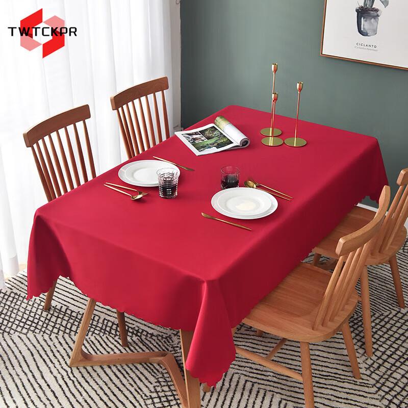 TWTCKPR Solid Color Conference Tablecloth