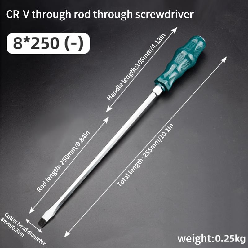 Super Hard High Manganese Steel Impact Screwdriver - Extended Heavy-Duty Bit for Auto & Woodworking Repairs