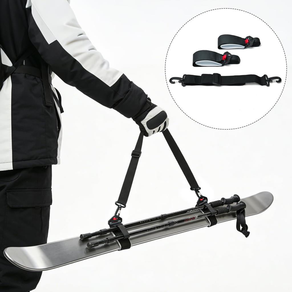 Ski Band Ski Carry Belt Set of 2 Shoulder Belts
