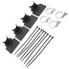 4 Sets Swimming Pool Pipe Holder Prevent Pipe Slip Cable Ties Stainless Steel Hose Clamp Swimming