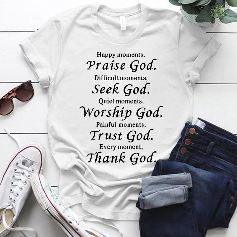 

Thanks God Fashion Shirts for Men/Women; Christian Short Sleeve; Faith Shirts; God T-shirts; Unisex Jesus Shirts; Gifts for Chri S