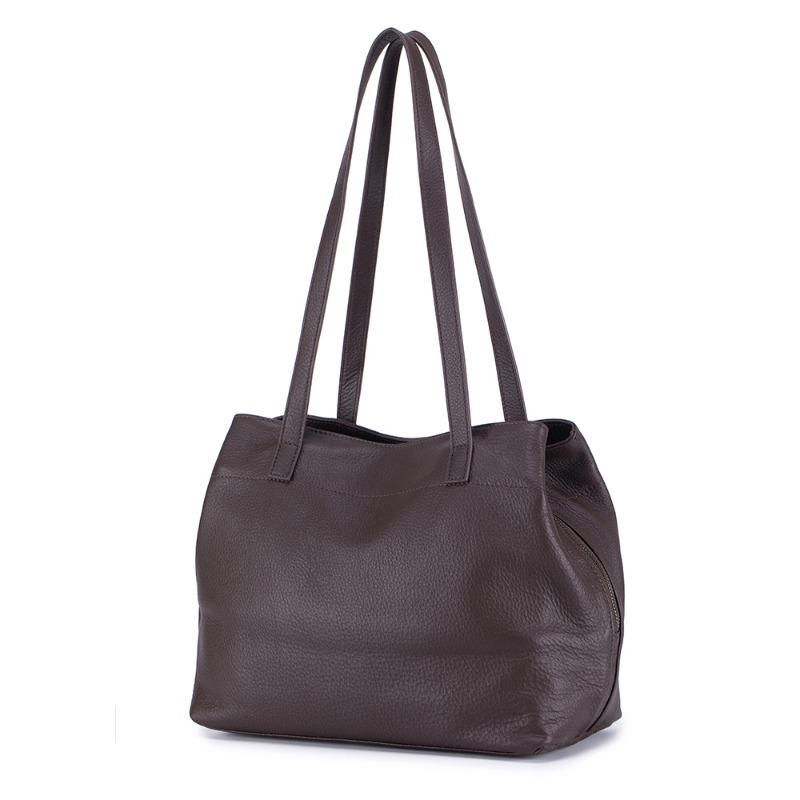 New First-layer Cowhide Versatile Tote Bag Large-capacity Simple Commuter Shoulder Bag Genuine Leather Fashion Portable Women's Bag