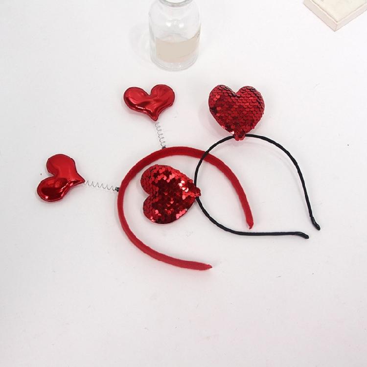 Love Heart Hair Hoop for Women Skidproof and Gentle On Hair Great for Daily Wear and Enhancing Valentine's Party Looks