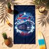 Buffalo Bills (5) Motyw Ręcznik plażowy Odporny na piasek Miękki i wygodny Odpowiedni na basen Kemping Joga i Nurkowanie Podróżny