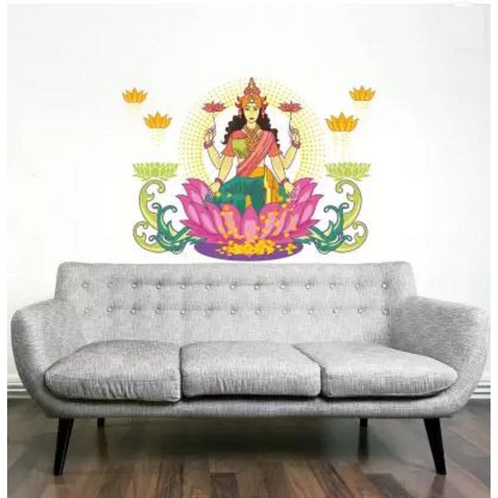 

@ Godess Laxmi Vinyl Wall Sticker Wallpaper Waterproof For Decor 38x44cm b275 MJ-1054-60%OFF