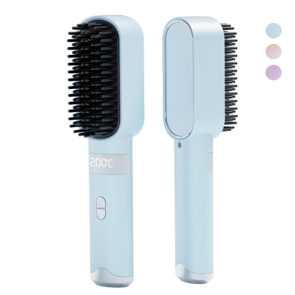 140-200C° Straight Hair Comb 3 Temp Settings Straightening Comb New Hair Straightener