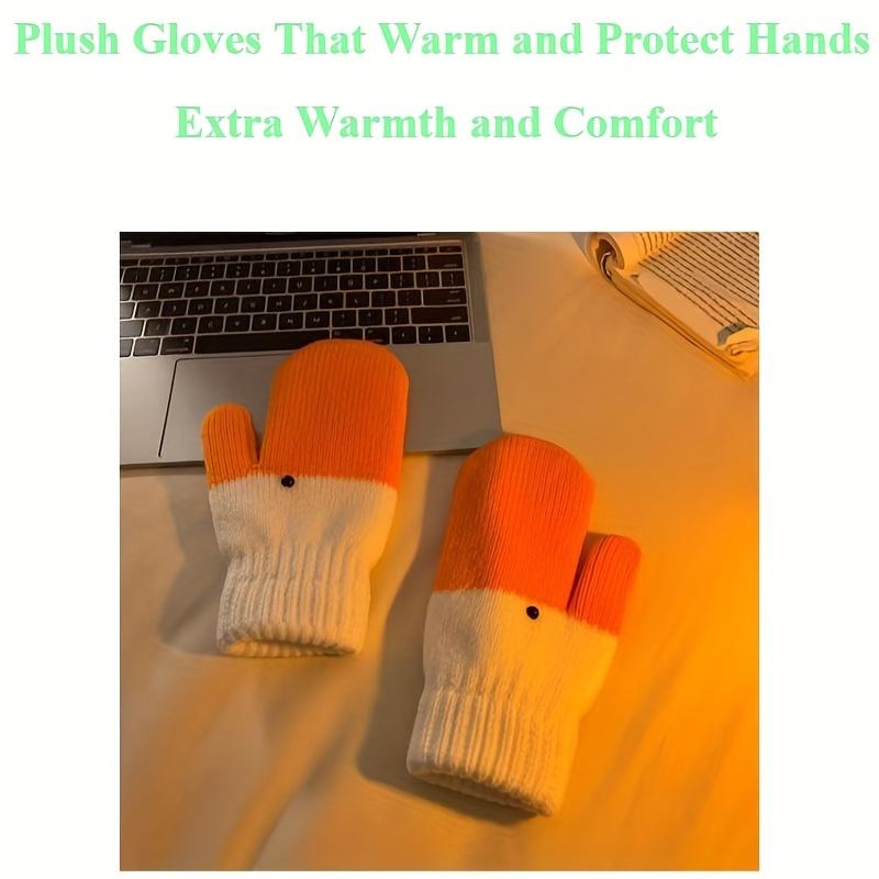 1 Pair of Funny and Cute Big Goose Handmade Mitten-like Gloves for Women,Thickly Lined and Warm Suitable  for Students in Winter