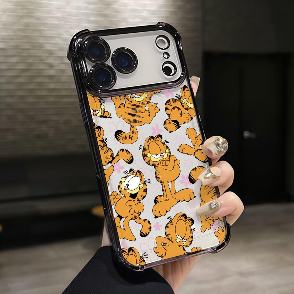 

Cartoon Cat Garfields Phone Case for Samsung Galaxy A57 A56 A55 A54 A53 A52 A37 A36 A16 A06 4G 5G Anti-drop Transparent Cover Galaxy A57