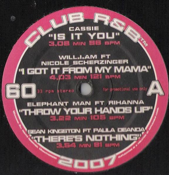 

12inch Record VARIOUS - Club R&B 60 NONE Not On Label 2007 US Rap & Hip-Hop/R&B Used