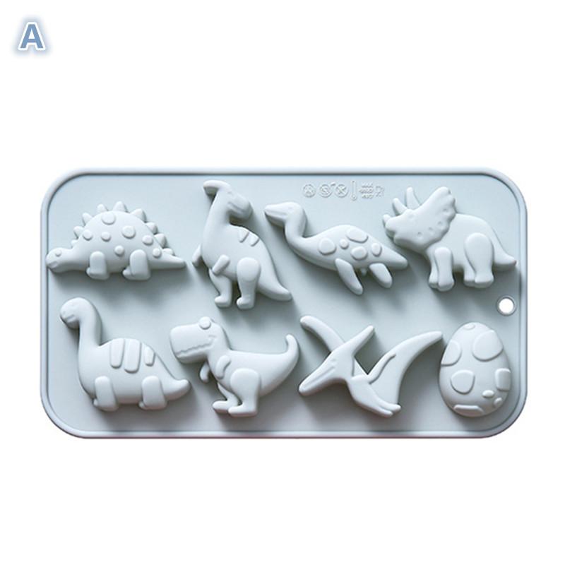 Cute Cartoon Dinosaur Silicone Mould 3D Dinosaur Theme DIY Fondant Cake Chocolate Mold Cake Mould Baking Accessories