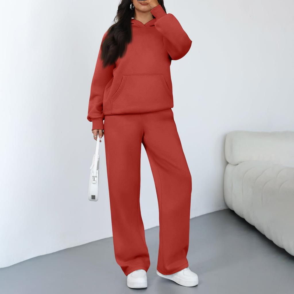 Damen Lässiger Warmer Hoodie Lässige Hose Wintersportanzug