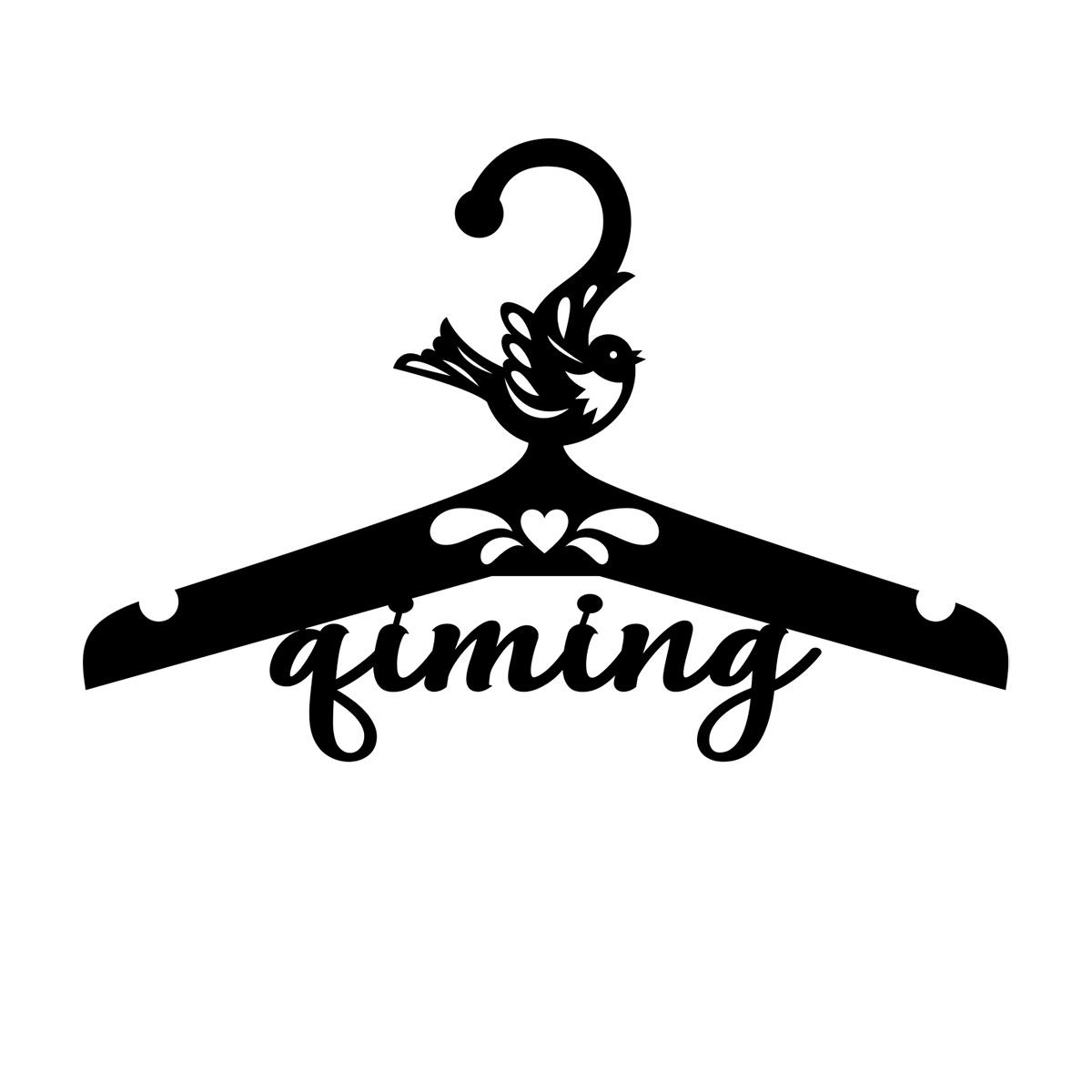 

Personalized Metal Name Hanger, Custom Coat Hanger for Clothes, Unique Wedding Hanger Gift