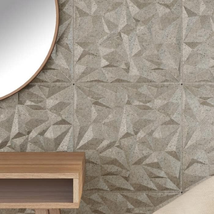 VidaXL Wall Panels 24 Pcs Concrete 50x50 Cm XPS 6 M² Amethyst, Wainscoting, Wall Decoration, Wall Covering, Tiles 4100055