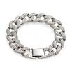 European and American Hip-hop Cuban Bracelet, Trendy Men's Style Nightclub Couple Bracelet