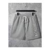 Brooklyn New York White T-shirt Gray Shorts - T-shirt With Shorts Top And Bottom Set Printed Crew Neck