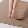 Linen Woven Bathroom Floor Mat Household Bathroom Door Absorbent Mat Quick-Drying Foot Mat Toilet Bathroom Non-slip Carpet