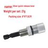 65mm Adjustable 1/4 Screwdriver Bit Holder, Carbon Steel Extension Bar, Quick Release