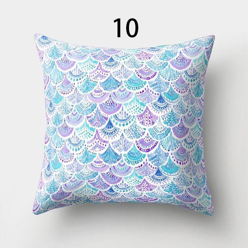 Luxurious Mermaid Fish Scale Pillowcase Soft Peach Cloth For Bedroom And Sofa