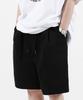 Modernoment Double-Tuck Chino Washed Wide Shorts [Black]