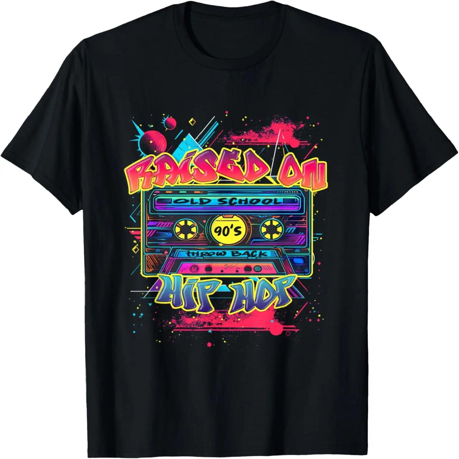 Retro Raised on Hip Hop 80s 90s Graffiti Cassette T-Shirt XXXXL