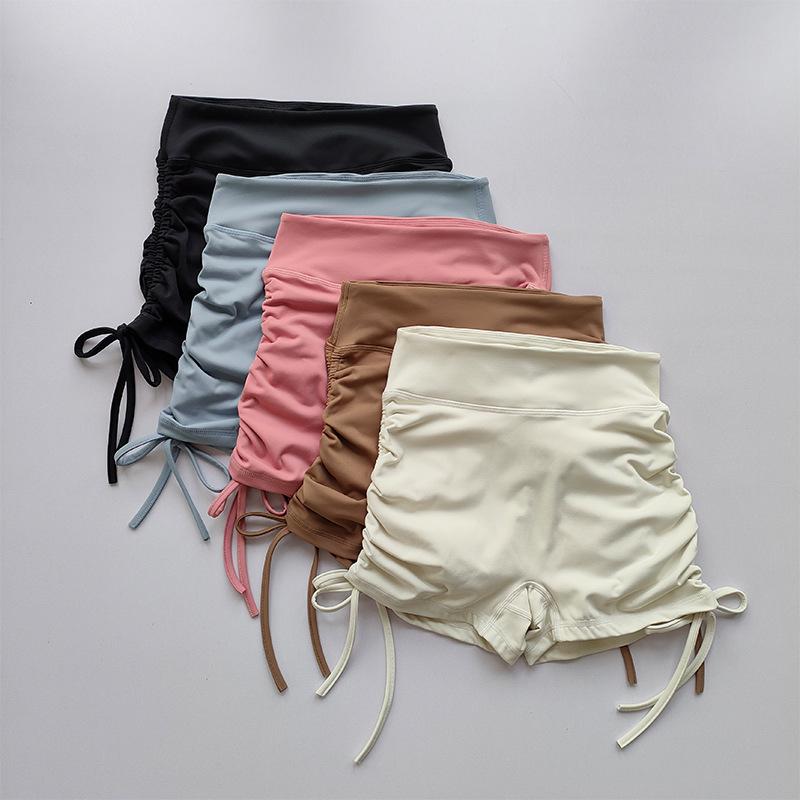 Sportshorts für Damen mit hohem Bund und Nude-Feel - Hüfthebend, Keine Abdrücke, Yoga-Passform