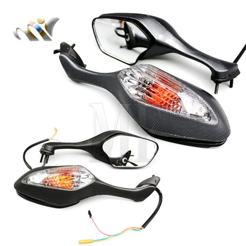 

Для 2008-2013 Honda CBR1000RR CBR 1000RR 2010-2012 VFR1200 VFR 1200 пара мотоциклетных зеркал заднего вида со светодиодными указателями поворота, боковые зеркала