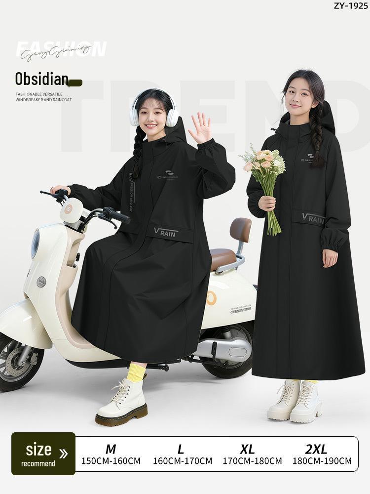 Unisex Full Body Anti-Rain Motorcycle Cape - Thick, Extended Raincoat for Adults