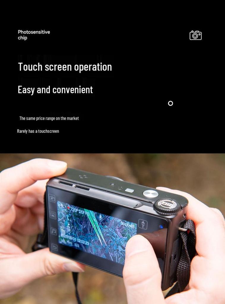 4K Touchscreen HD Digital Camera with MP3 Player & CCD for Students/Parties