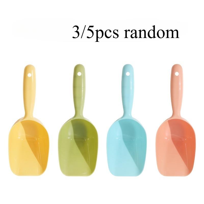 3/5pcs Colorful Spade | Multi-functional Scientific Design, Suitable for Pet Feeding and Cleaning, Kitchen, Garden, Beach
