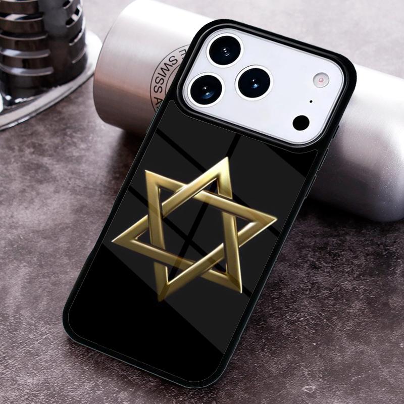 David Jewish Star Symbol soft Phone Case For iPhone 17 16 15 14 13 12 11 Pro Max Plus 17Air Soft Silicone Cover