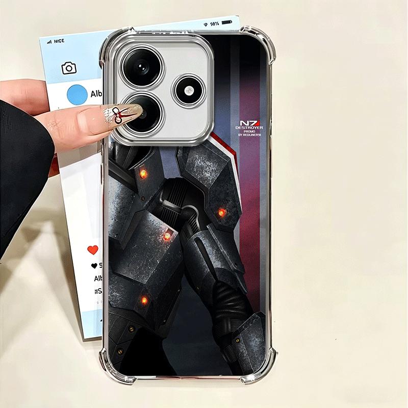 N7 Mass Effect Soft Phone Case For Xiaomi Poco X7 X8 Pro Max X6 X5 X3 F8 Ultra F7 M8 M7 M5S Redmi 15C 15A 15 14C 13C 12C 13 12