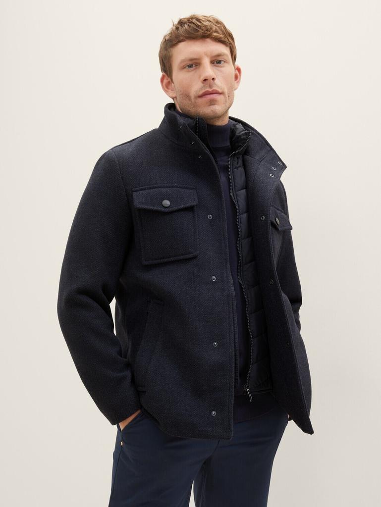 Демисезонная куртка Tom Tailor 2-in-1 Jacke (1037345) navy blue structure