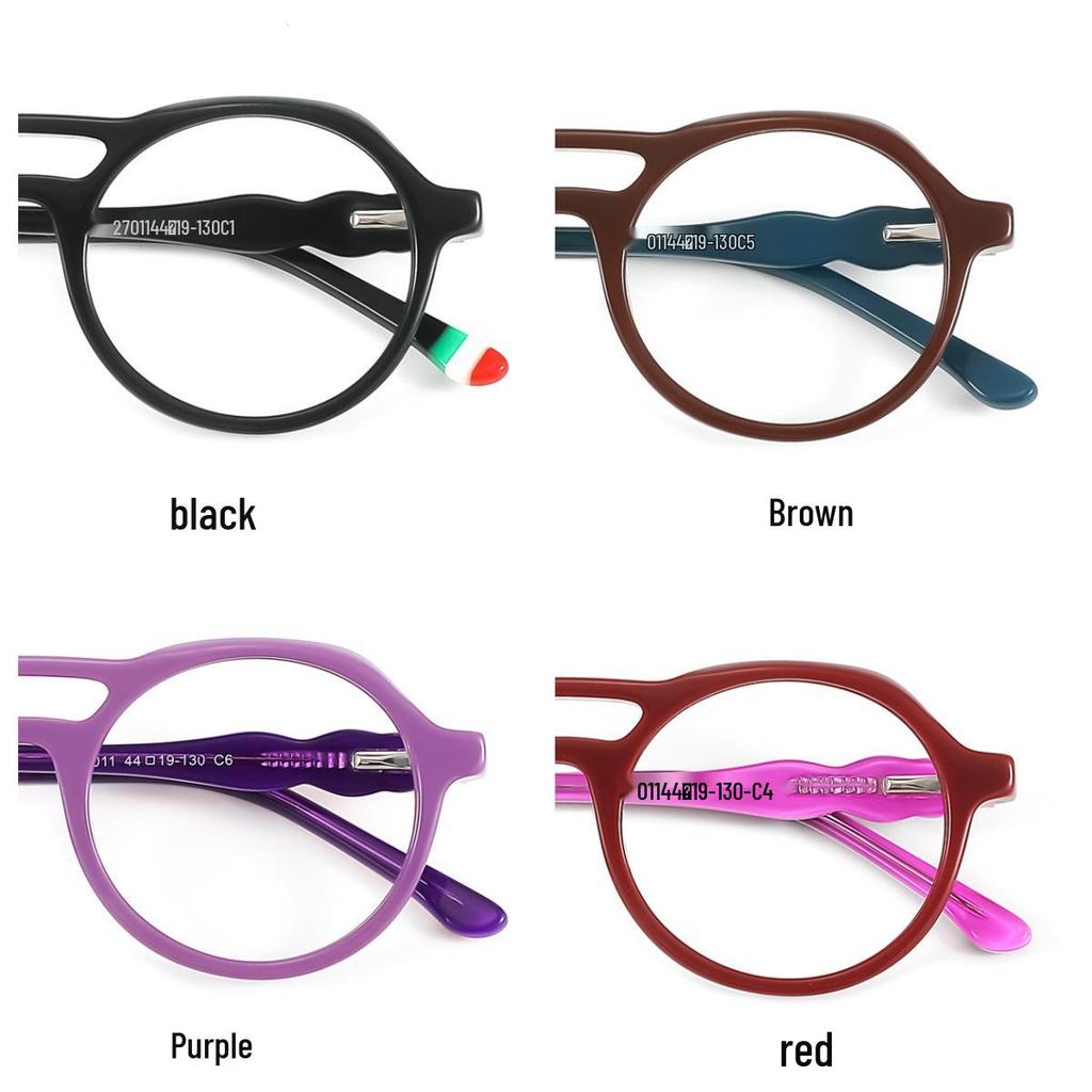 New High-End Retro Aviator Glasses with Slimming Design - Model 2701