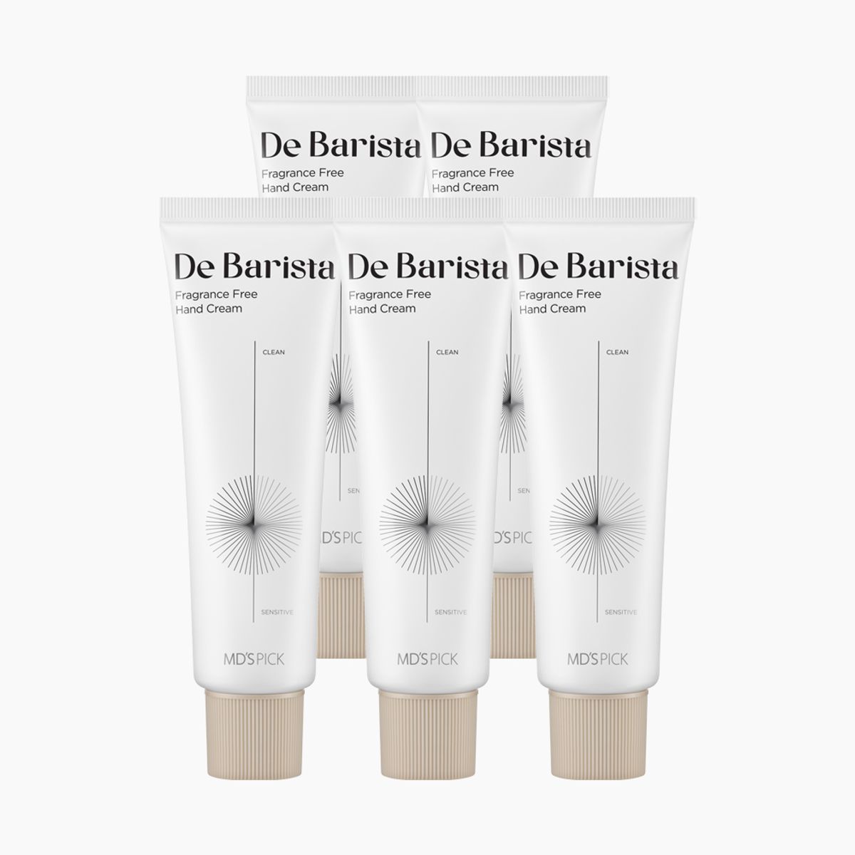 De Barista Unscented Hand Cream 50g x 5