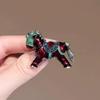 Zodiac Horse Brooch: High-End New Year Fashion Accessory